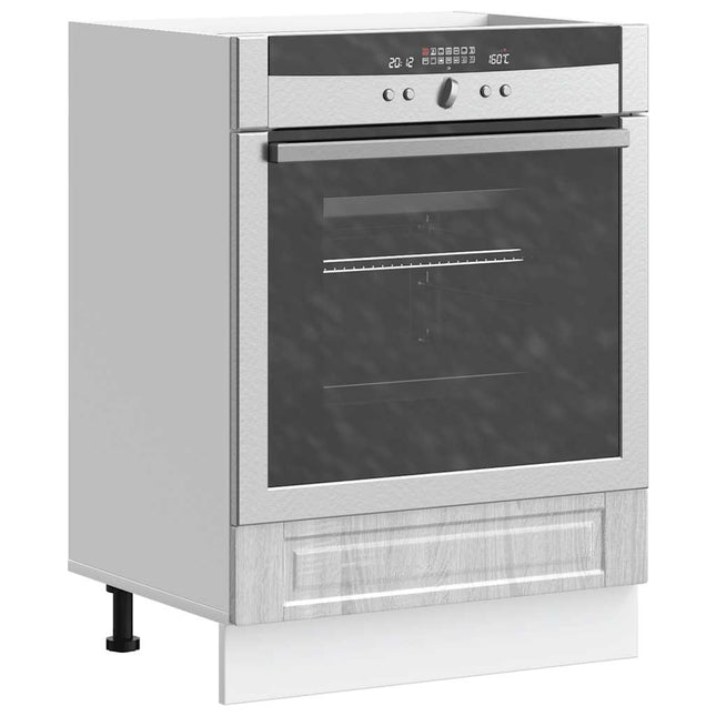Armadio per Forno Porto Grigio Sonoma in Legno Multistrato