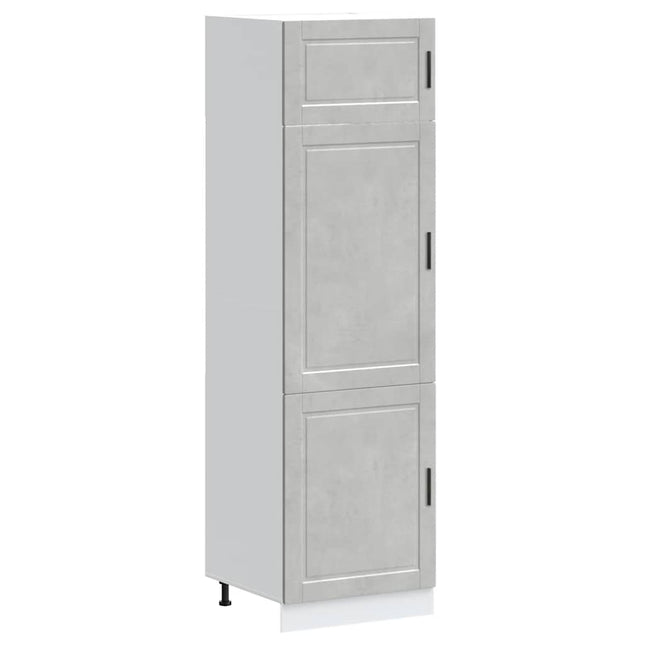 Armadio da Cucina Porto Grigio Cemento in Legno Multistrato