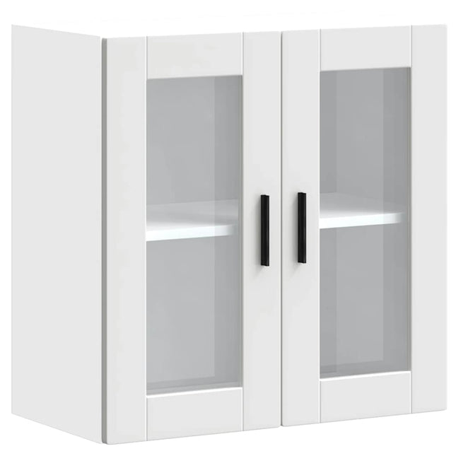 Pensile da Cucina con Porta in Vetro Porto Bianco