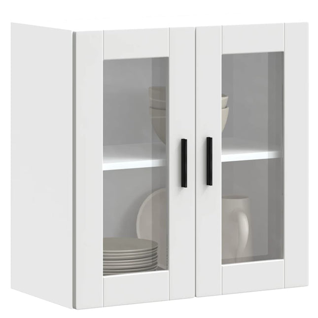 Pensile da Cucina con Porta in Vetro Porto Bianco