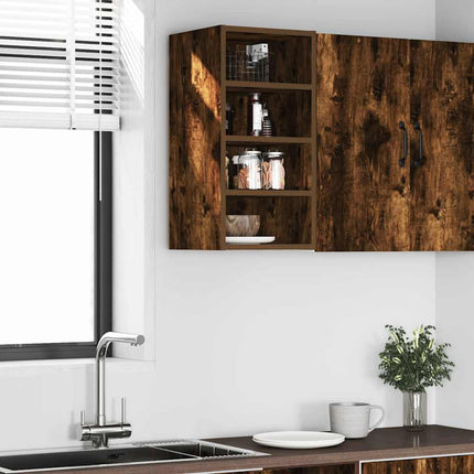 Mobile Pensile Rovere Fumo 30x29,5x60 cm in Legno Multistrato