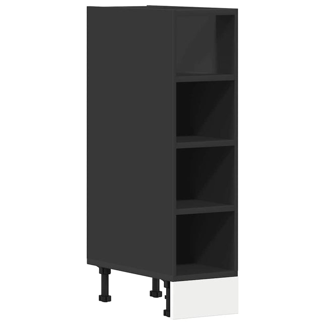 Armadio Inferiore Nero 20x44,5x81,5 cm in Legno Multistrato