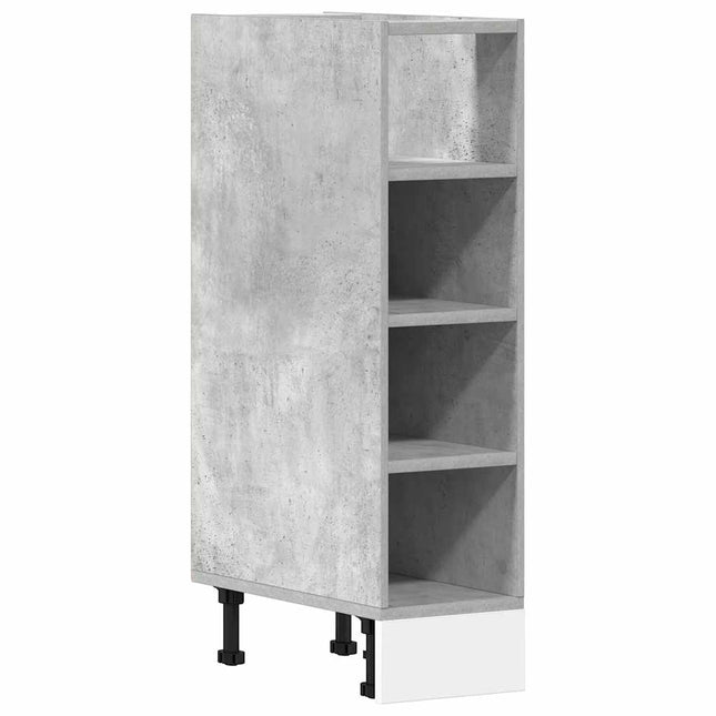 Armadio Inferiore Grigio Cemento 20x44,5x81,5 cm in Truciolato