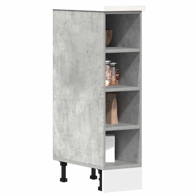 Armadio Inferiore Grigio Cemento 20x44,5x81,5 cm in Truciolato