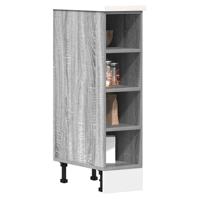 Armadio Inferiore Grigio Sonoma 20x44,5x81,5 cm in Truciolato