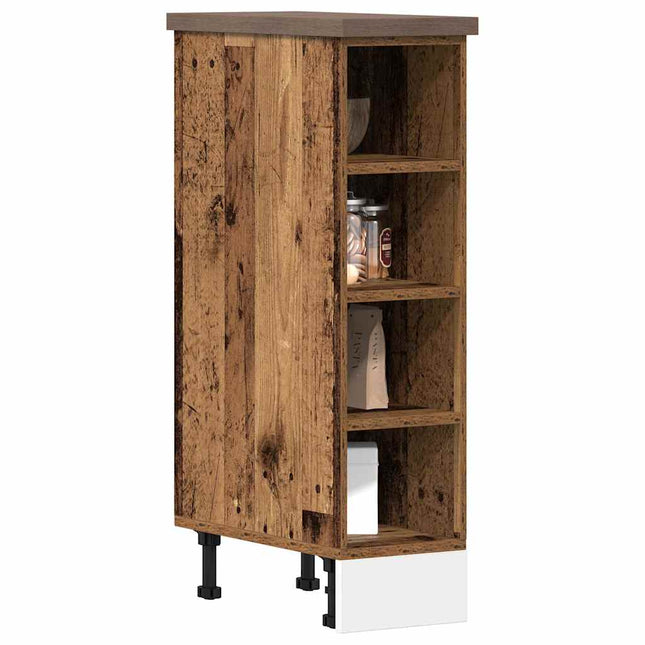 Armadio Inferiore Legno Vecchio 20x44,5x81,5 cm in Truciolato
