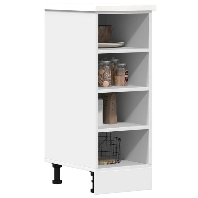 Armadio Inferiore Bianco 30x44,5x81,5 cm in Legno Multistrato