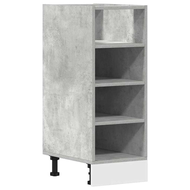 Armadio Inferiore Grigio Cemento 30x44,5x81,5 cm in Truciolato