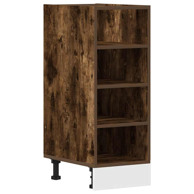 Armadio Inferiore Rovere Fumo 30x44,5x81,5 cm Legno Multistrato