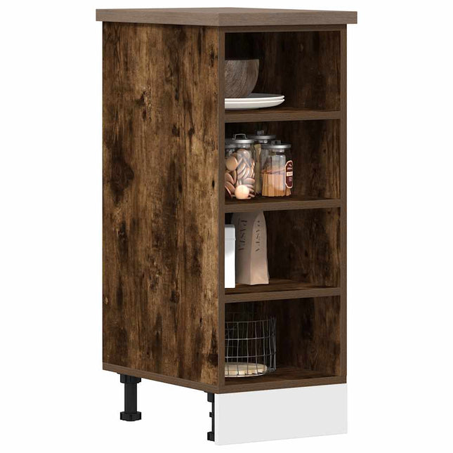 Armadio Inferiore Rovere Fumo 30x44,5x81,5 cm Legno Multistrato