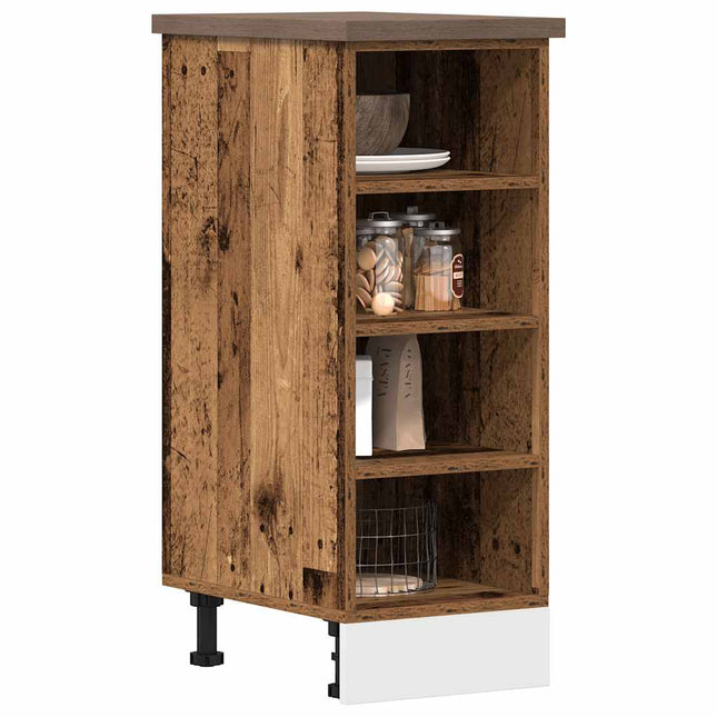 Armadio Inferiore Legno Vecchio 30x44,5x81,5 cm in Truciolato