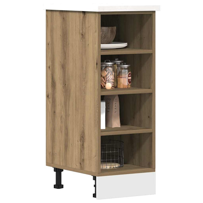 Armadio Inferiore Rovere Artigianale 30x44,5x81,5 cm Truciolato