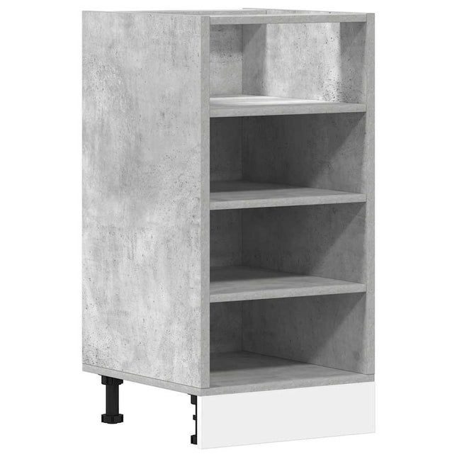Armadio Inferiore Grigio Cemento 40x44,5x81,5 cm in Truciolato