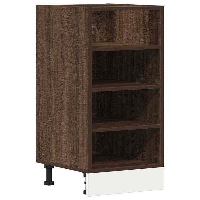 Armadio Inferiore Rovere Marrone 40x44,5x81,5 cm in Truciolato