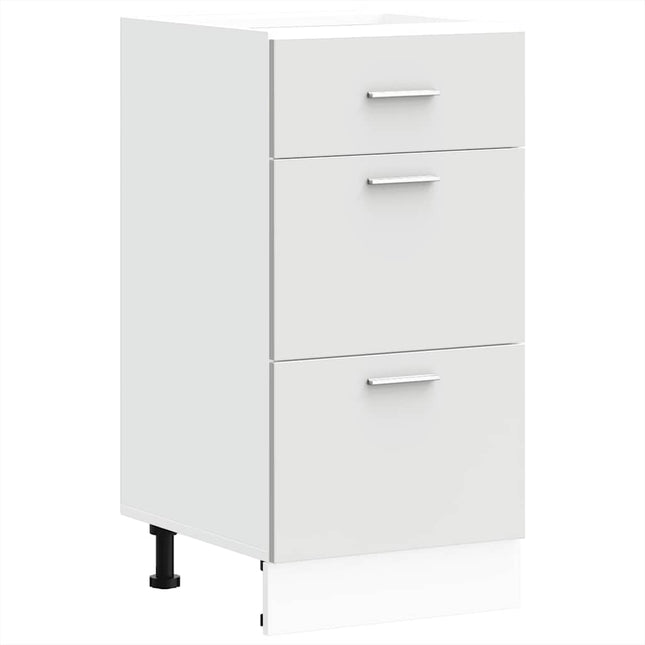 Armadio Inferiore Bianco 40x46x81,5 cm in Legno Multistrato