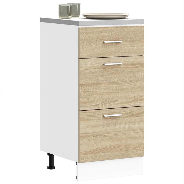 Armadio Inferiore Rovere Sonoma 40x46x81,5 cm Legno Multistrato