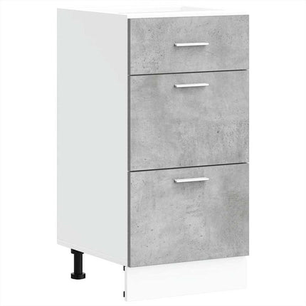 Armadio Inferiore Grigio Cemento 40x46x81,5cm Legno Multistrato