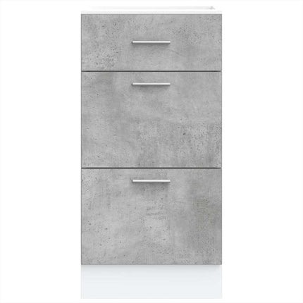 Armadio Inferiore Grigio Cemento 40x46x81,5cm Legno Multistrato