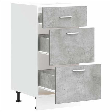 Armadio Inferiore Grigio Cemento 40x46x81,5cm Legno Multistrato