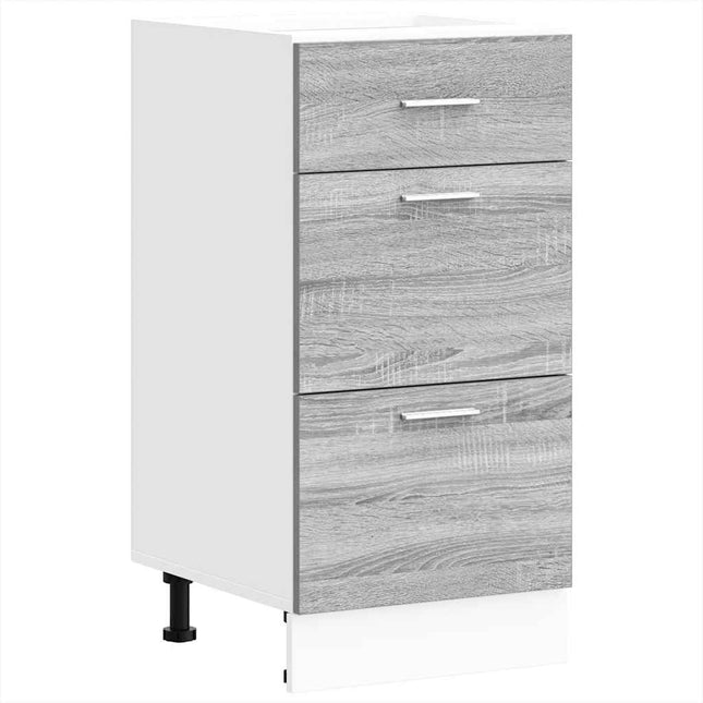 Armadio Inferiore Grigio Sonoma 40x46x81,5 cm Legno Multistrato