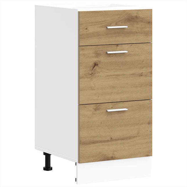 Armadio Inferiore Rovere Artigianale 40x46x81,5 cm Truciolato