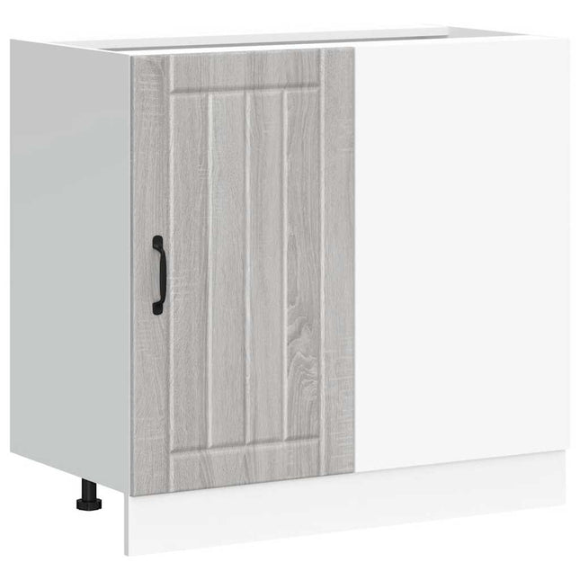 Mobile Base Lavello Lucca Grigio Sonoma in Legno Multistrato