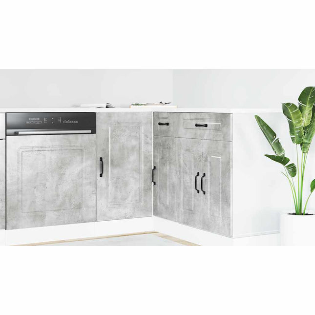 Base da Cucina Kalmar Grigio Cemento in Legno Multistrato
