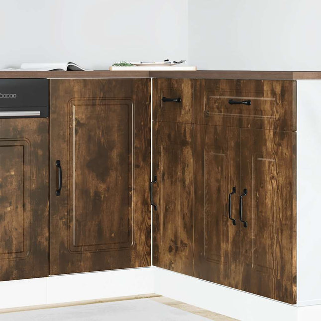 Base da Cucina Kalmar Rovere Fumo in Legno Multistrato