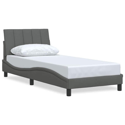 Giroletto senza Materasso Grigio Scuro 90x200 cm Tessuto