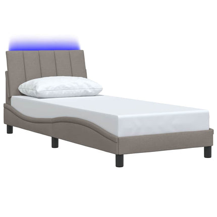 Giroletto senza Materasso Tortora 80x200 cm Tessuto