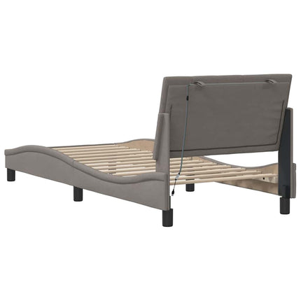 Giroletto senza Materasso Tortora 80x200 cm Tessuto