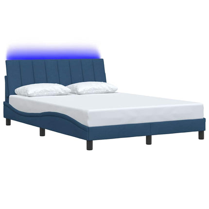 Giroletto senza Materasso Blu 140x200 cm in Tessuto