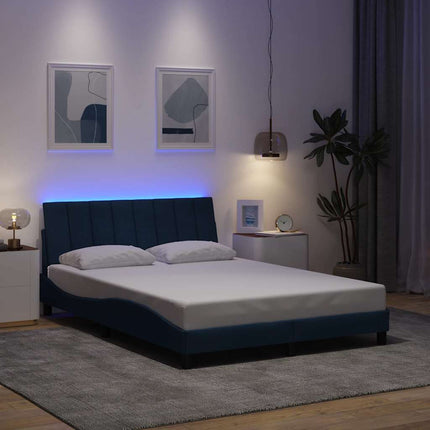 Giroletto senza Materasso Blu 140x200 cm in Tessuto