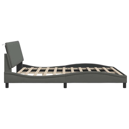 Giroletto senza Materasso Grigio Scuro 180x200 cm Tessuto
