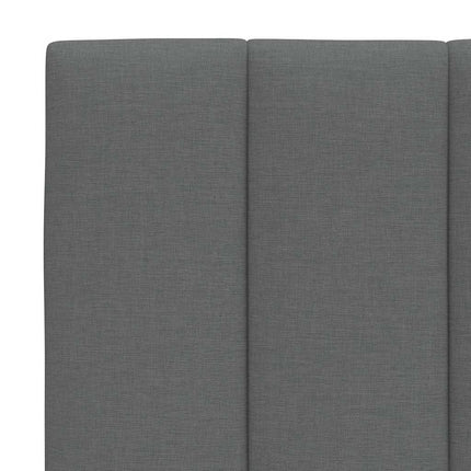 Letto con Materasso Grigio Scuro 120x200 cm Tessuto
