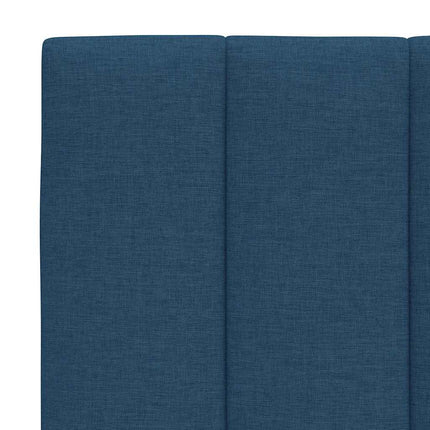 Letto con Materasso Blu 140x190 cm in Tessuto