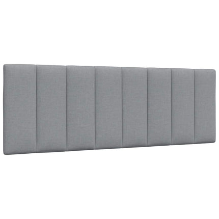 Letto con Materasso Grigio Chiaro 140x200cm Tessuto