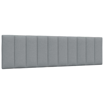 Letto con Materasso Grigio Chiaro180x200 cm Tessuto