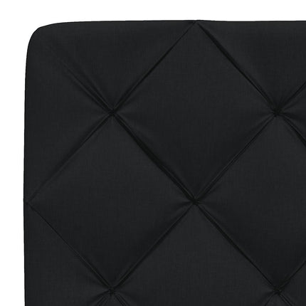 Giroletto senza Materasso Nero 90x190 cm in Tessuto