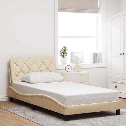Giroletto senza Materasso Crema 100x200 cm in Tessuto