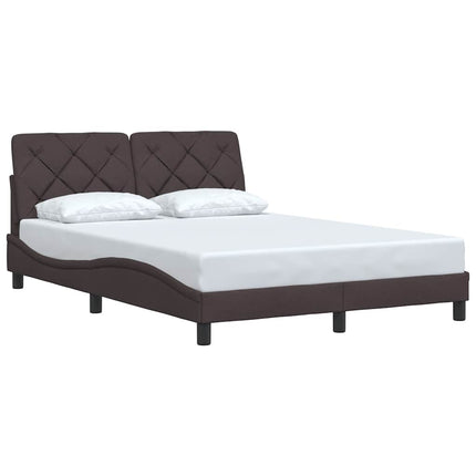 Giroletto senza Materasso Marrone Scuro 120x200 cm Tessuto