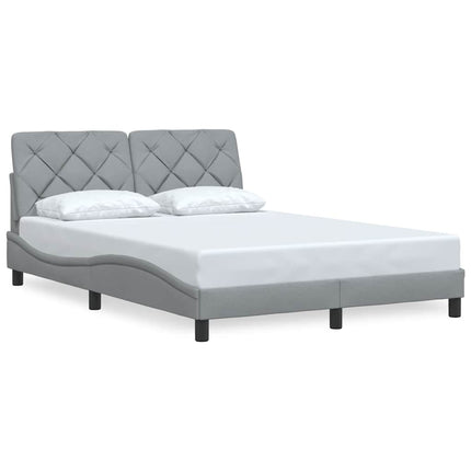 Giroletto senza Materasso Grigio Chiaro 140x190 cm Tessuto