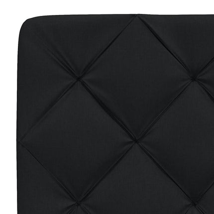 Giroletto senza Materasso Nero 140x200 cm in Tessuto