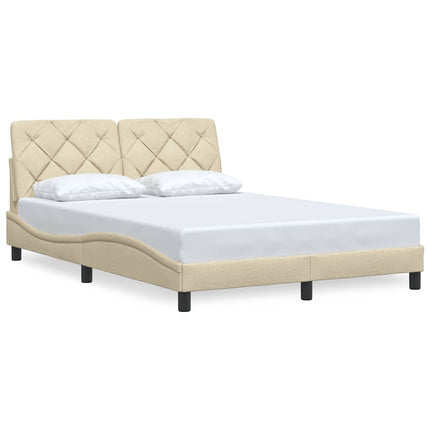 Giroletto senza Materasso Crema 140x200 cm in Tessuto