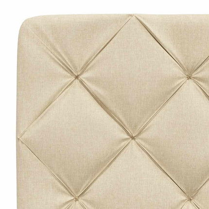 Giroletto senza Materasso Crema 140x200 cm in Tessuto