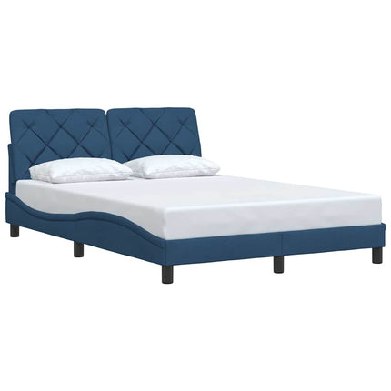 Giroletto senza Materasso Blu 140x200 cm in Tessuto