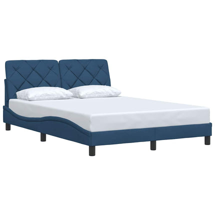 Giroletto senza Materasso Blu 140x200 cm in Tessuto
