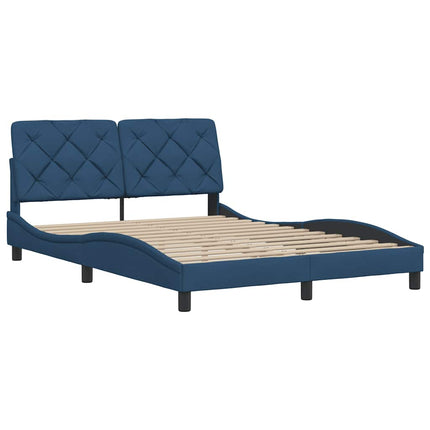 Giroletto senza Materasso Blu 140x200 cm in Tessuto