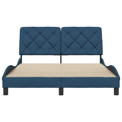 Giroletto senza Materasso Blu 140x200 cm in Tessuto