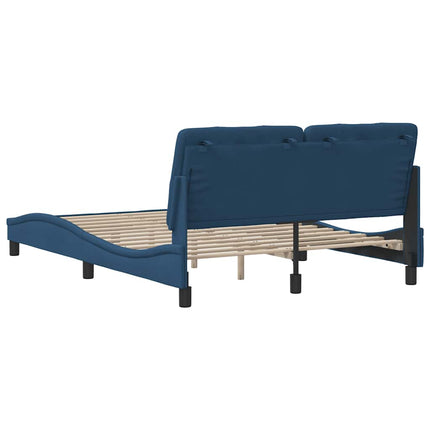 Giroletto senza Materasso Blu 140x200 cm in Tessuto